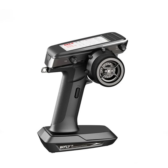 WFLY X9 2,4 GHz 9CH FHSS Radio Voz Pantalla táctil PPM Salida RG206S RC GPS Prueba de velocidad RC Coche
